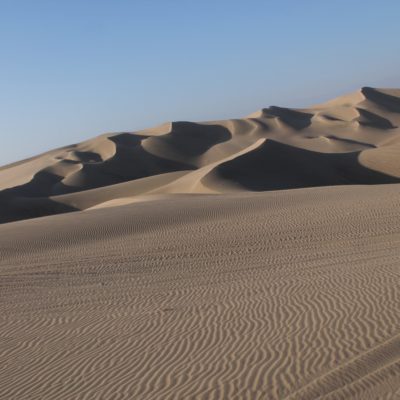 El paisaje de las dunas era increíble se mirara donde se mirara