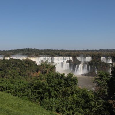 La primera imagen de las cataratas en el lado brasileño nos dejó boquiabiertos
