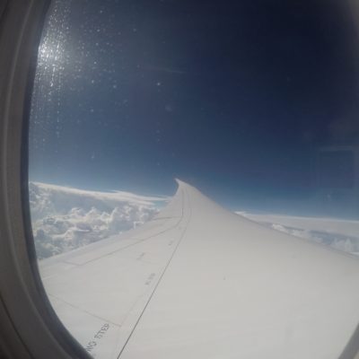 Una pena que el ala del avión nos quitara gran parte de la vista desde la ventanilla