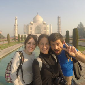 Taj Mahal con el equipo