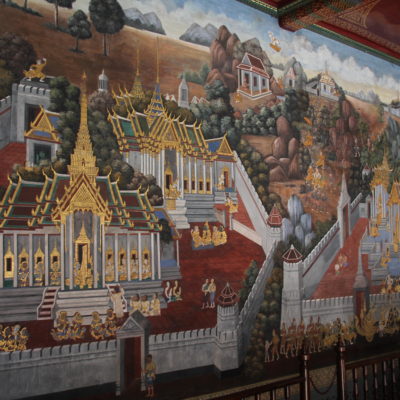 Los murales del templo nos dejaron muy sorprendidos por sus detalles y su belleza