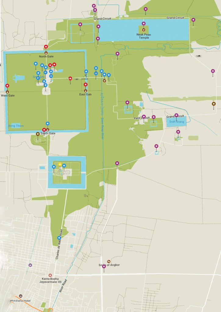 Mapa Angkor Wat