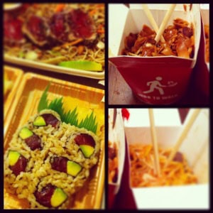 Sushi wok to walk