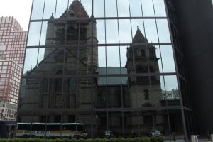 Reflejo iglesia trinidad Boston