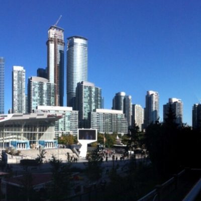El moderno downtown de Toronto