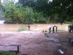 Agua azul baño