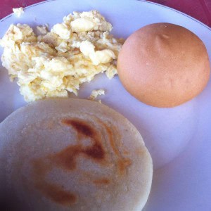 Desayuno arepas