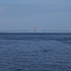 Nos llamó la atención este largo puente sobre el río Negro en Manaus, el segundo más largo de Sudamérica