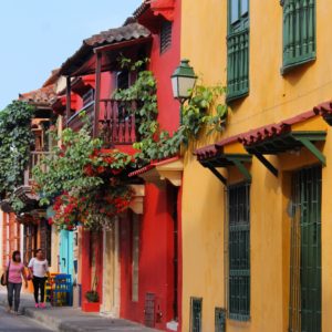 El colorido de las casas y los balcones era impresionante