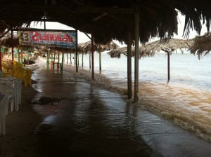 Chiringuito inundado
