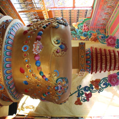 Esta gran stupa es el centro del templo
