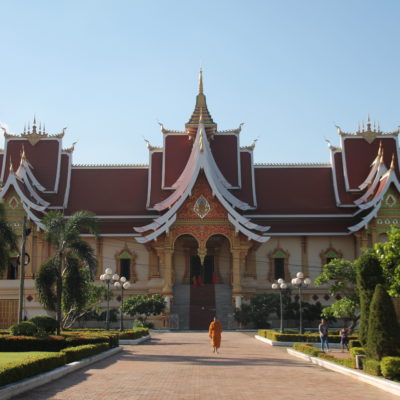 El templo del complejo Pha That Luang
