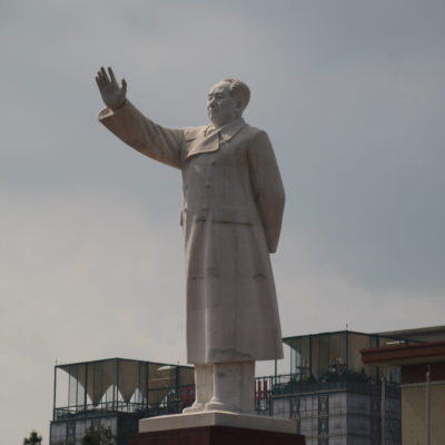 La estatua de Mao Zedong