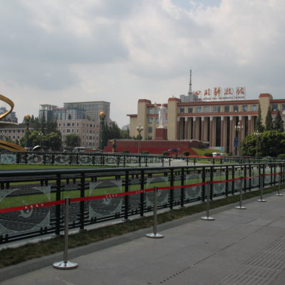 La céntrica plaza Tianfu