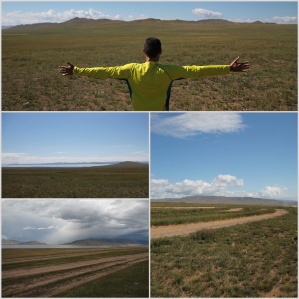 Camino a Ulaan Bator cruzamos grandes campos y algunos lagos, como el Terkhiin Tsagaan Nuur y el Hyargas Nuur