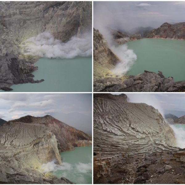 La geología del volcán Ijen es muy curiosa y el paisaje resulta espectacular